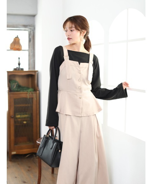 fifth（フィフス） オールインワン ペプラムビスチェ風オールインワン