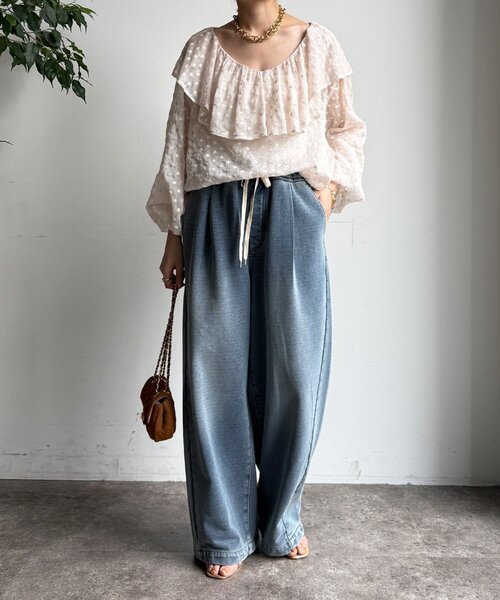 DouDou（ドゥドゥ） パンツ 「デニムなのにスウェット!?」デニム