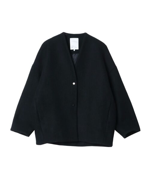 ELENDEEK（エレンディーク） ノーカラーコート コート フォルム