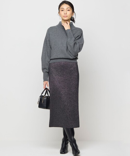 組曲（KUMIKYOKU） スカート 「Oggiコラボ」きらきらラメニット