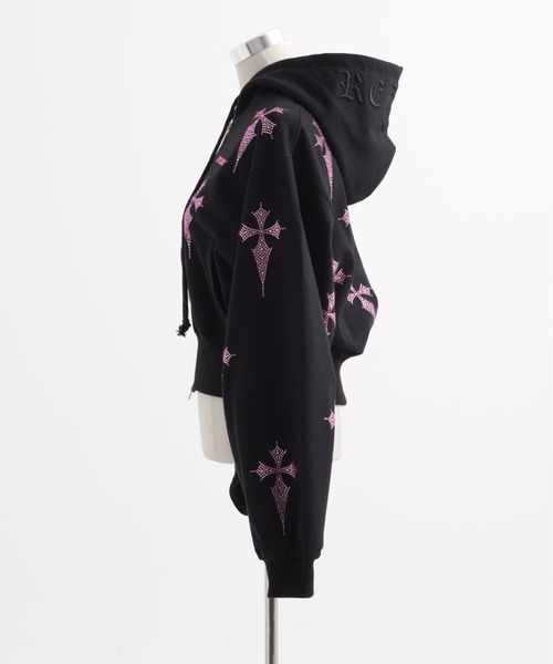 REFLEM（レフレム） パーカー 「REFLEM/レフレム」クロス総柄ライン