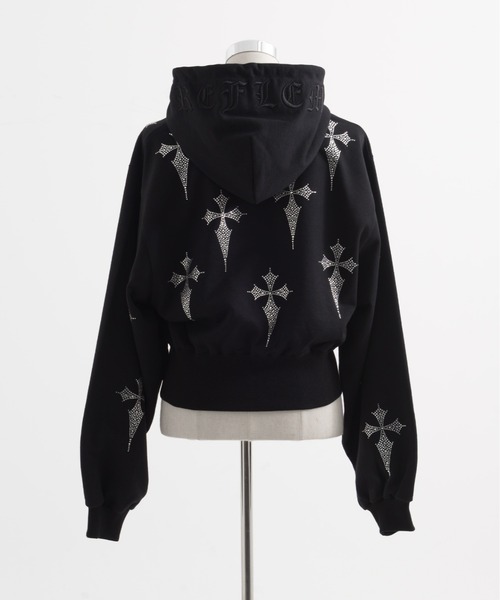 REFLEM（レフレム） パーカー 「REFLEM/レフレム」クロス総柄ライン