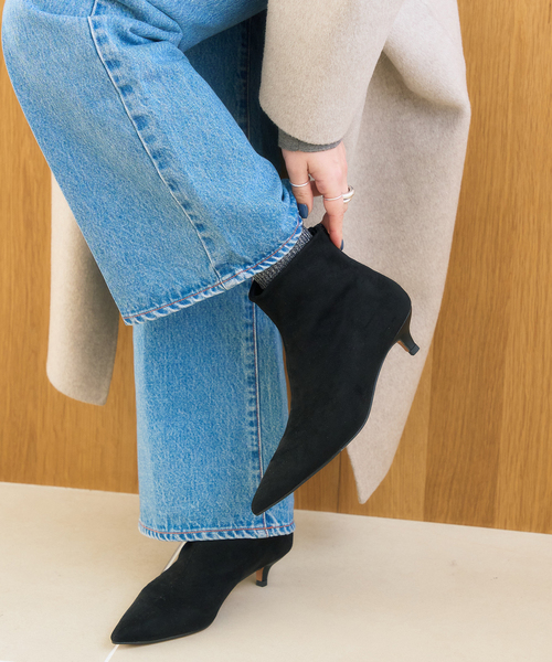 LE TALON（ル タロン） ブーツ 4cmポインテッドショートブーツ