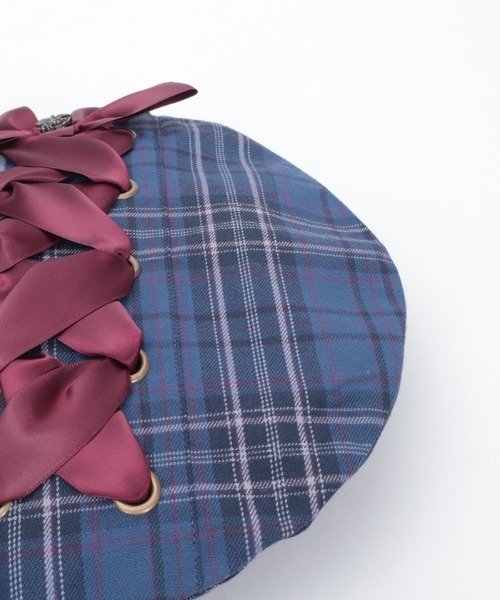 axes femme（アクシーズ ファム） 帽子 ベレー帽 タータンチェック