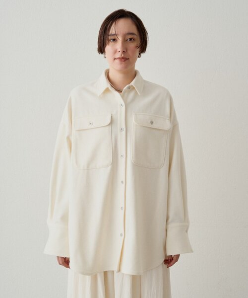 Loungedress（ラウンジドレス） ブラウス シャツ ウールオーバーシャツ