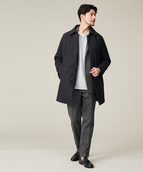 ABAHOUSE GRAY ステンカラーコート コート 「SORONA」ライナー付