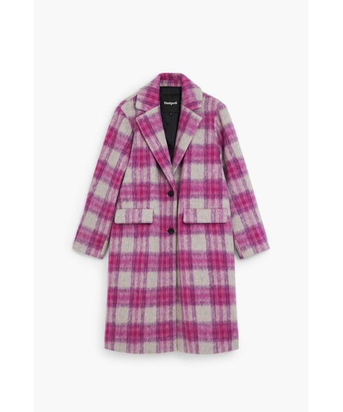 Desigual（デシグアル） コート チェスターコート チェック柄 オーバー