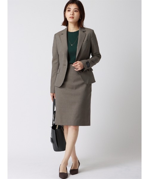 スカートスーツ バックフレアタイトスカート REDA SUPER110'sウール