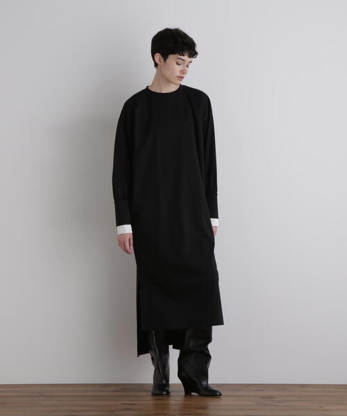 LE PHIL（ル フィル） ワンピース マットダンボールコンビワンピース