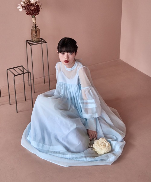 etoll.（エトル） ドレス ベビーコアシアーボリュームドレス