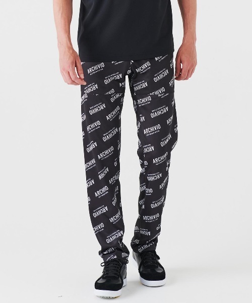 archivio（アルチビオ） パンツ 「MENS」総ロゴ柄速乾ストレッチパンツ
