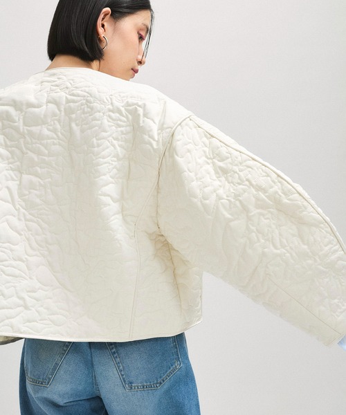 ADAM ET ROPE'（アダムエロペ） ブルゾン アウター アートキルティング