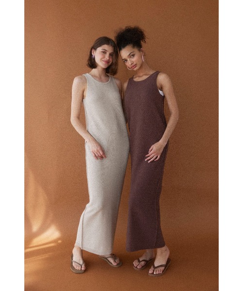 ALEXIA STAM（アリシアスタン） ワンピース Cotton Knit Long Dress