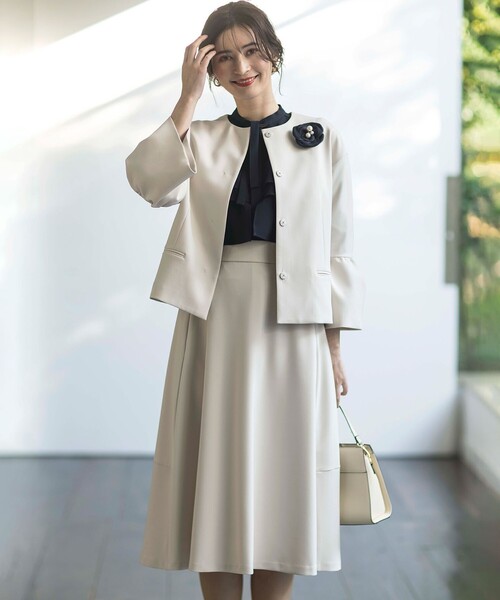 組曲（KUMIKYOKU） ジャケット ノーカラージャケット 「KUMIKYOKU NAVY