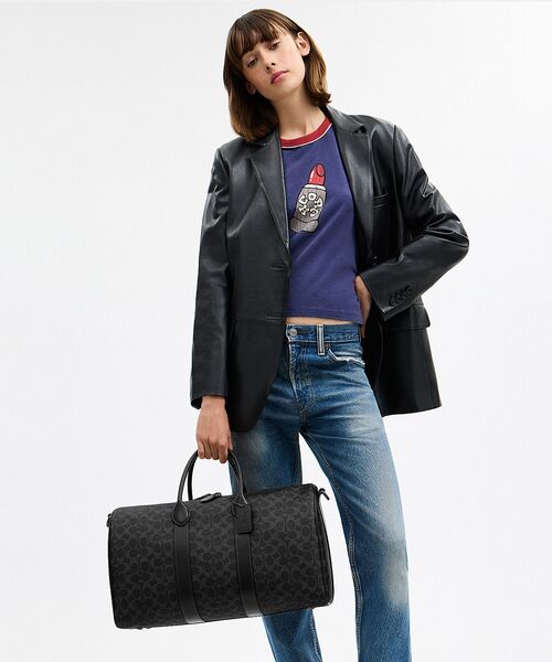 COACH（コーチ） ボストンバッグ コンパス バッグ 45・シグネチャー