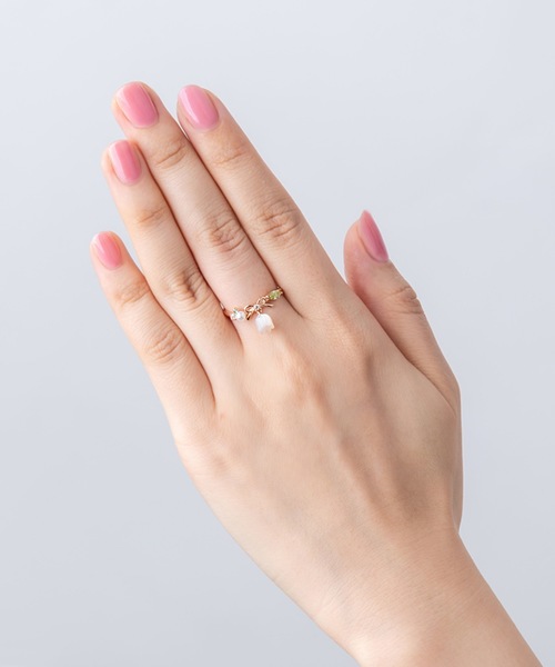 BLOOM（ブルーム） 指輪 リング 5月誕生花 K10 ピンクゴールド