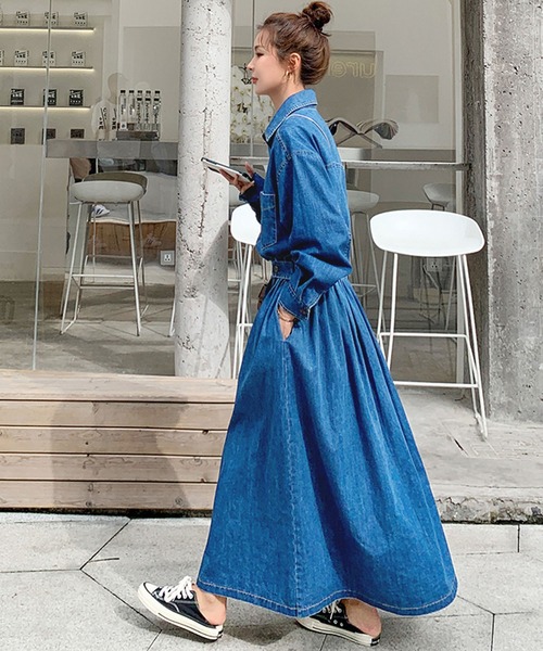 Doula Doula（ドゥーラドゥーラ） ワンピース デニムフレアロング