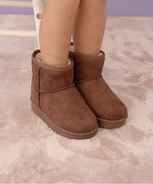 ブーツ ぬくぬくフェイクムートンブーツ キッズ 子供 女の子