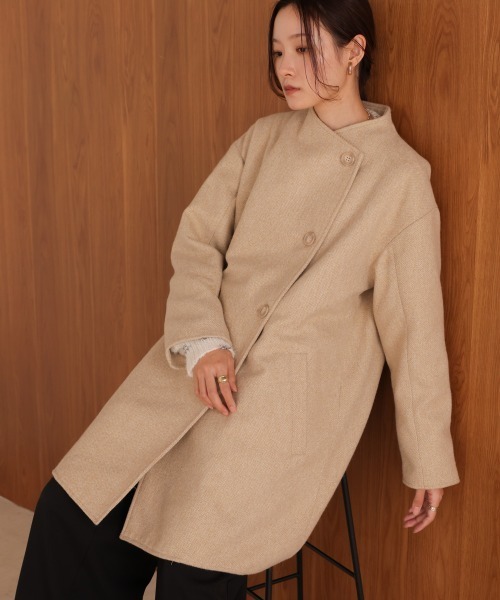 BAB（バブ） ステンカラーコート コート スタンドカラーライトアウター