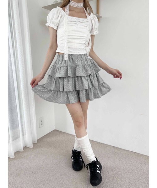 スカート ドットティアードミニスカート : ZOZOTOWN Yahoo!店 - 通販