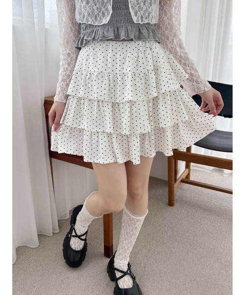 スカート ドットティアードミニスカート : ZOZOTOWN Yahoo!店 - 通販