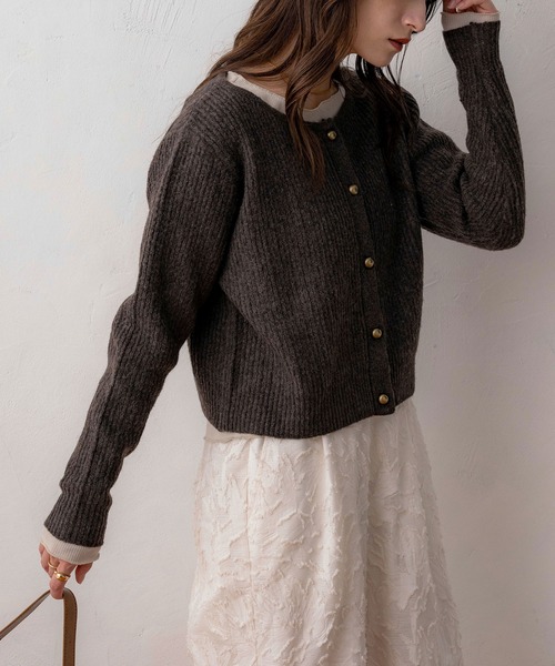 NOAHL（ノアル） カーディガン 「NOAHL」ラウンドネックニット