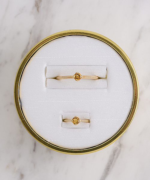 agete アガット K10 シトリン リング アガット K10 ゴールドリング