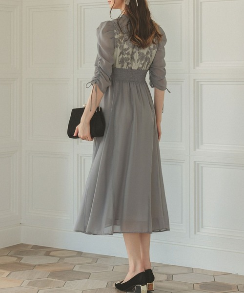 Dorry Doll（ドリードール） ドレス フラワーレース×オーガンジー