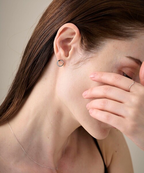 ete（エテ） ピアス ビジュー サークル ピアス レディース : ZOZOTOWN