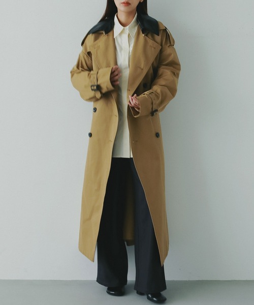 AJUGA.（アジュガ） トレンチコート コート 2WAYボリュームトレンチ