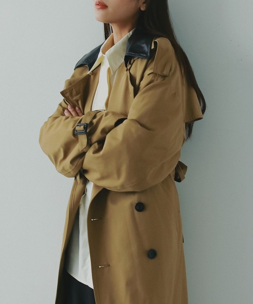 AJUGA.（アジュガ） トレンチコート コート 2WAYボリュームトレンチ