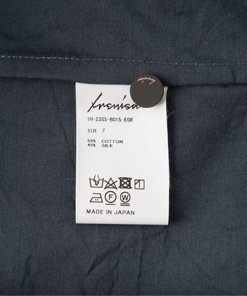 GARDEN TOKYO シャツ IRENISA/イレニサ/OPEN COLLAR CUTTING SHIRT
