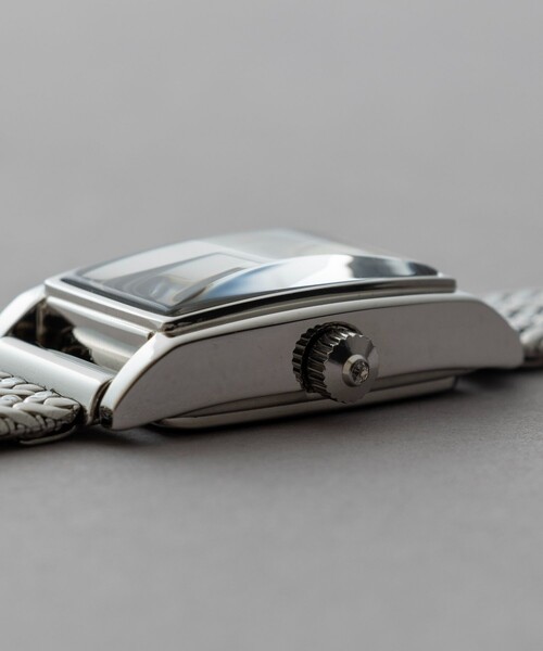 ete（エテ） 腕時計 ダイヤモンド レクタングルフェイス メッシュ