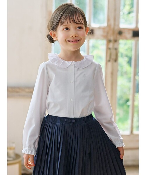 組曲（KUMIKYOKU） ブラウス シャツ 「110-140cm」シフォンカラー