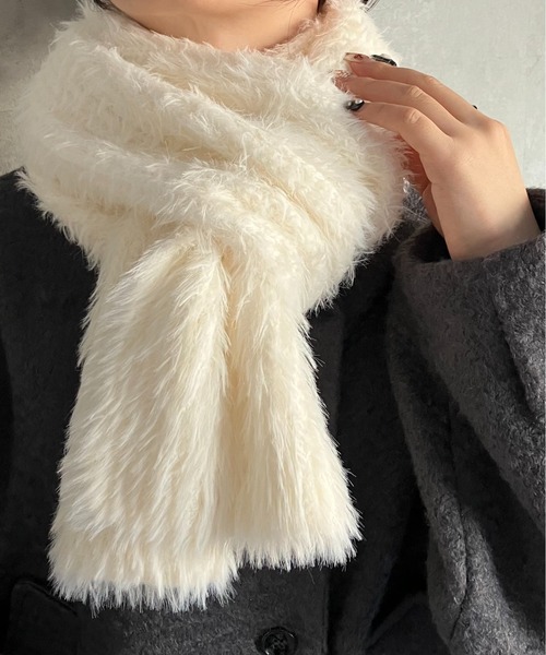 sakishimatokyo マフラー ストール シャギーニットマフラー レディース