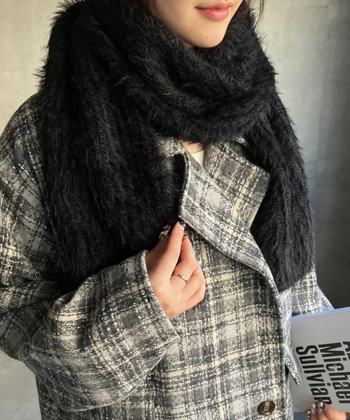 sakishimatokyo マフラー ストール シャギーニットマフラー レディース