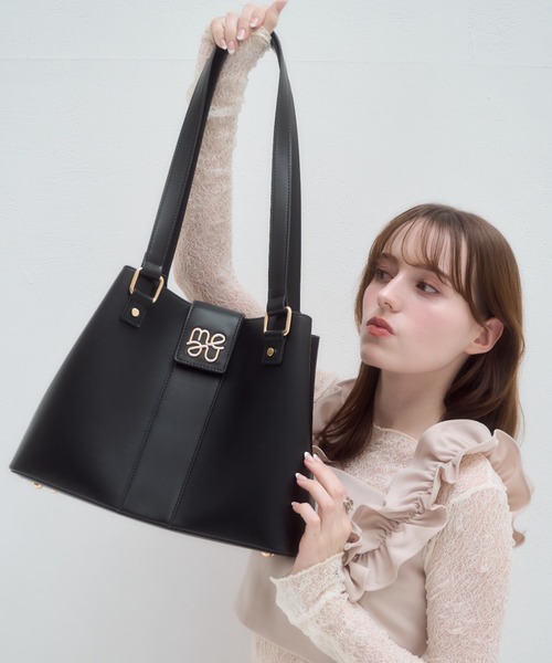 mellowneon（メロウネオン） トートバッグ 2wayA4ロゴベルトバッグ