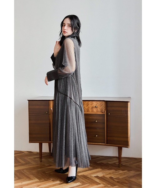 niana（ニアナ） ドレス ラメチュールAラインドレス マタニティ 妊婦