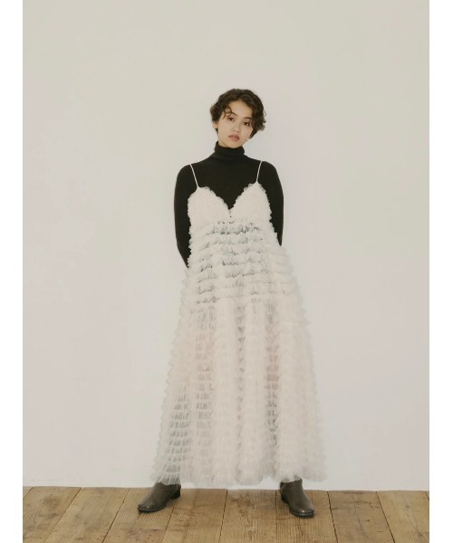 NOTRE emor（ノートルエモア） ワンピース tiered tulle dress