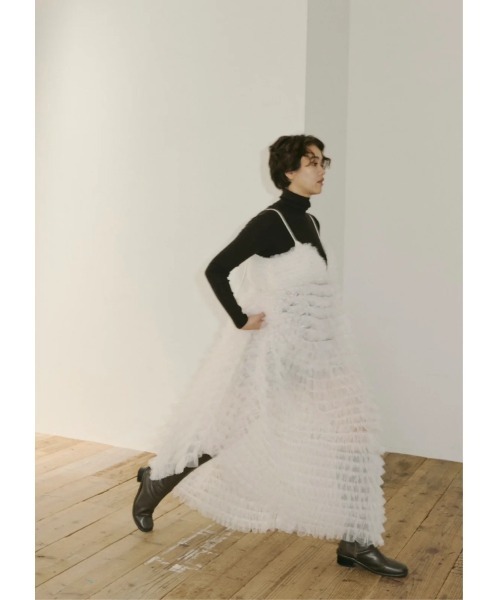 NOTRE emor（ノートルエモア） ワンピース tiered tulle dress