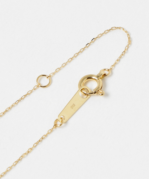 con affetto ネックレス K18ダイヤラウンドネックレス レディース