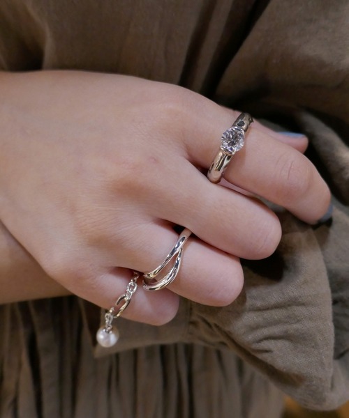 e.m.（イーエム） 指輪 リング SILVER925 2連リング/メンズ/レディース