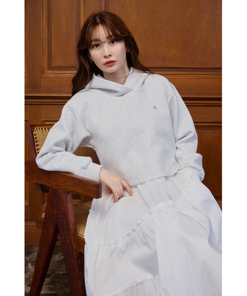 Her lip to ワンピース Trois Logo Docking Dress : ZOZOTOWN Yahoo!店