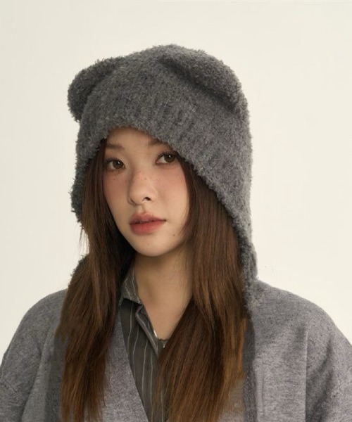 AsRiRe ニット帽 ニットキャップ 新色追加/熊耳 ニットキャップ