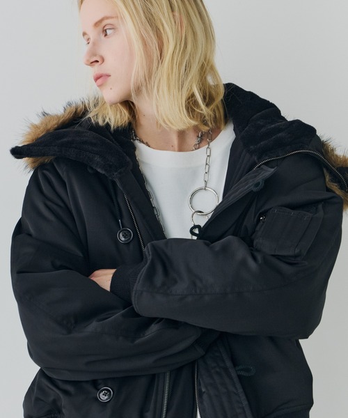 AIVER N-2Bフライトブルゾン ブラック S AIVER N-2Bフライトブルゾン