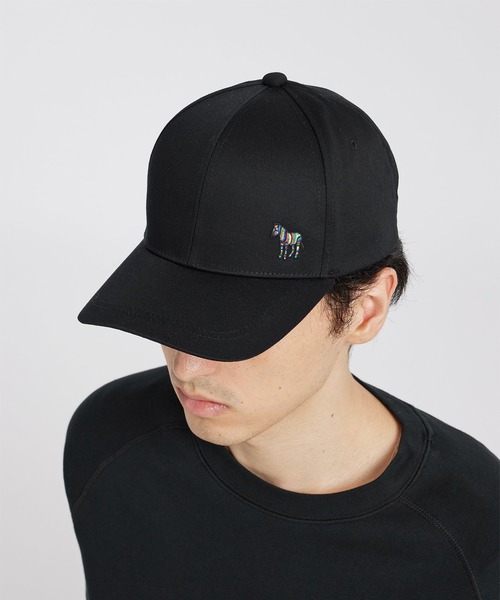 PS Paul Smith キャップ 帽子 'Sports Stripe Zebra' ワンポイント