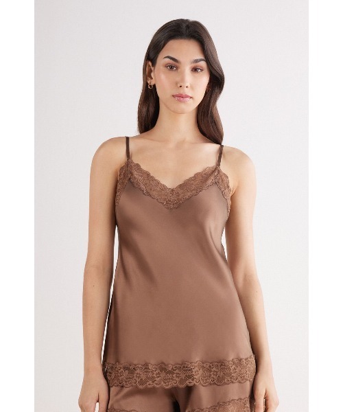 Intimissimi（インティミッシミ） インナーシャツ 肌着 レース＆シルク