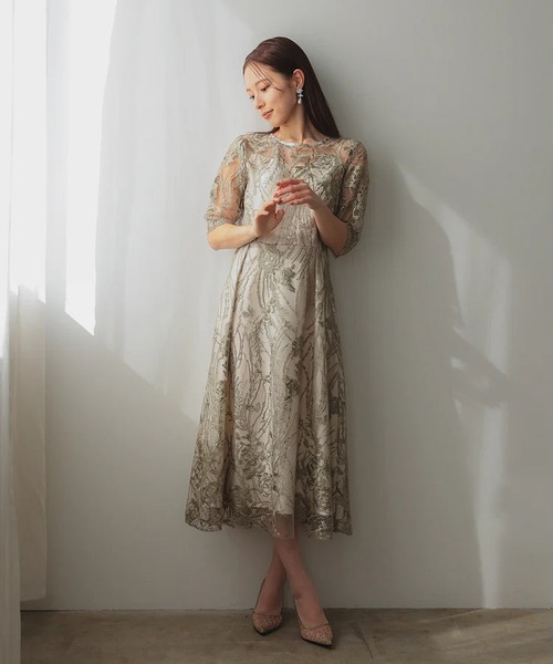 PREFERIR（プレフェリール） ドレス 結婚式 オケージョン 刺繍レース