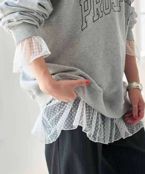 Spick＆Span（スピック アンド スパン） tシャツ チュールドット