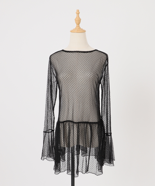 Spick＆Span（スピック アンド スパン） tシャツ チュールドット